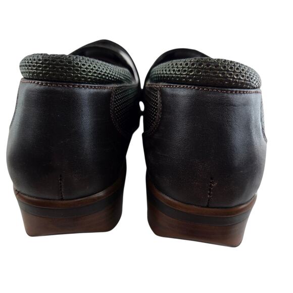 Naot Wind Loafers Womens 8 8.5 Brown Green Irridescent Adjustable Strap Academia - Picture 7 of 11